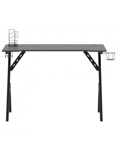 Scrivania da Gaming con Gambe a Y Nera 110x60x75 cm