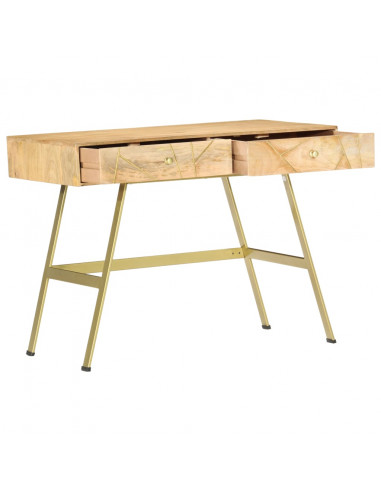 Scrivania con Cassetti 100x55x75 cm Legno Massello di Mango