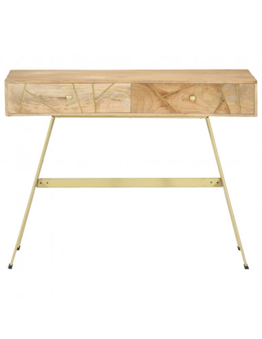 Scrivania con Cassetti 100x55x75 cm Legno Massello di Mango