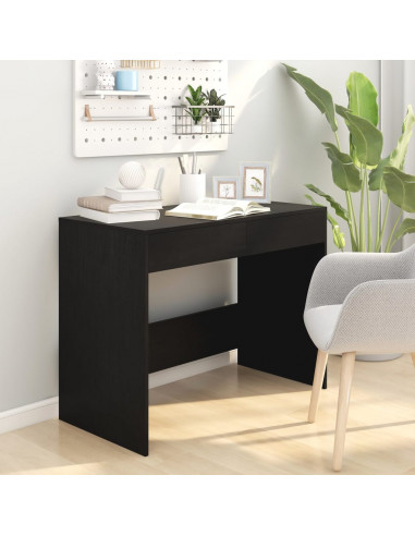 Scrivania Nera 101x50x76,5 cm in Truciolato