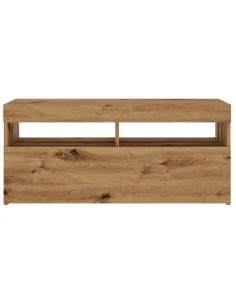 Mobile Porta TV con LED Artigianale 90x35x40 cm Multistrato 2