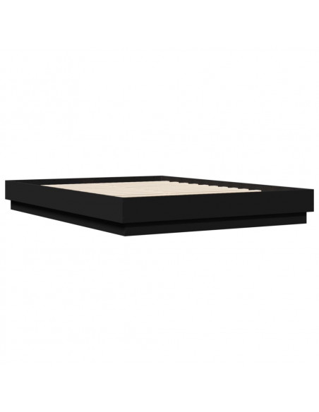 Giroletto con Luci LED Nero 150x200 cm