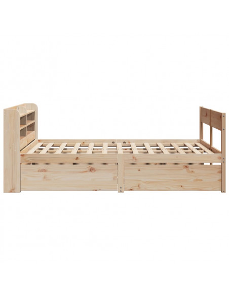 Letto senza Materasso 160x200 cm in Legno Massello di Pino