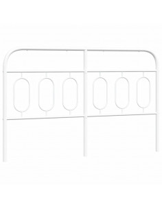 Testiera in Metallo Bianco 137 cm 2