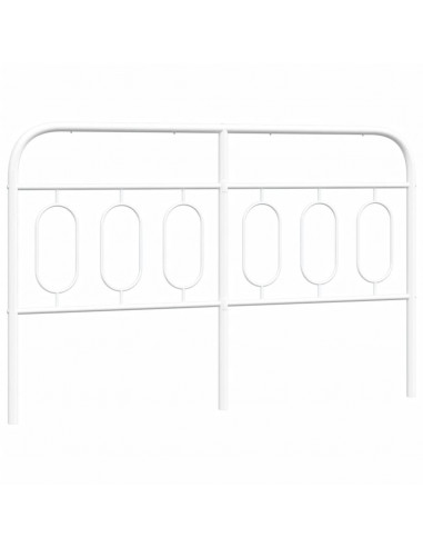 Testiera in Metallo Bianco 137 cm