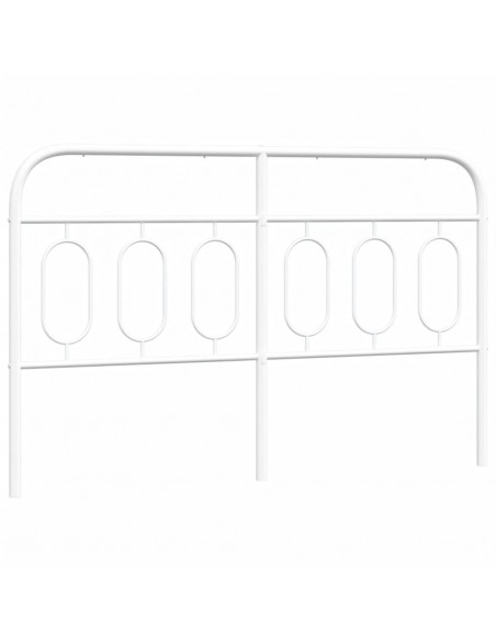 Testiera in Metallo Bianco 137 cm