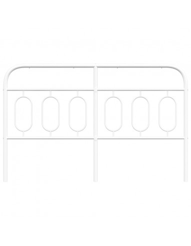 Testiera in Metallo Bianco 137 cm