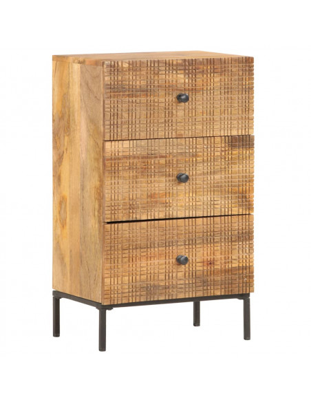 Credenza 45x30x75 cm in Legno Massello di Mango