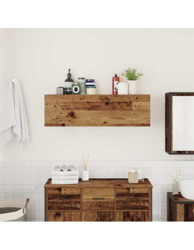 Mobile da Bagno Legno Antico 100x25x30 cm in Truciolato