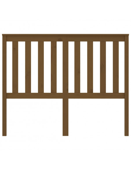Testiera per Letto Miele 146x6x101 cm in Legno Massello di Pino