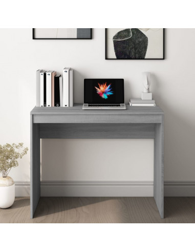 Scrivania Grigio Sonoma 90x40x72 cm in Legno Multistrato
