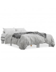 Giroletto Grigio Sonoma 120x200 cm in Legno Multistrato Metallo 2