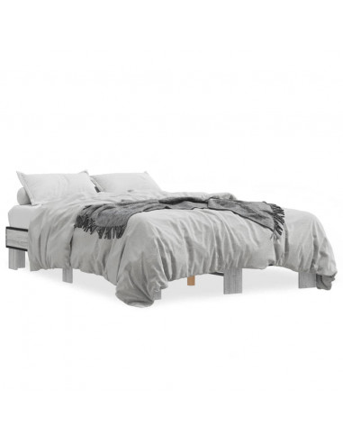 Giroletto Grigio Sonoma 120x200 cm in Legno Multistrato Metallo