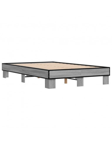 Giroletto Grigio Sonoma 120x200 cm in Legno Multistrato Metallo