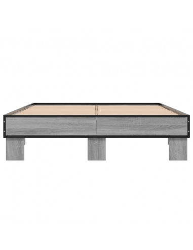 Giroletto Grigio Sonoma 120x200 cm in Legno Multistrato Metallo