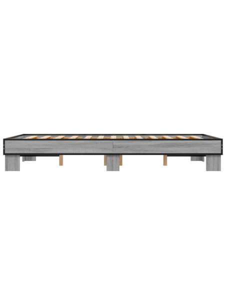 Giroletto Grigio Sonoma 120x200 cm in Legno Multistrato Metallo