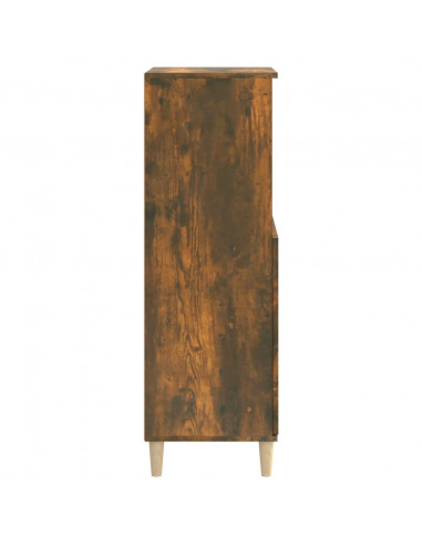 Credenza Rovere Fumo 60x36x110 cm in Legno Multistrato