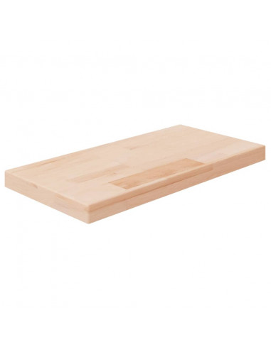Ripiano 40x20x2,5 cm Legno Massello di Rovere Non Trattato