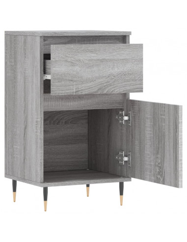 Credenze 2 pz Grigio Sonoma 40x35x70 cm in Legno Multistrato