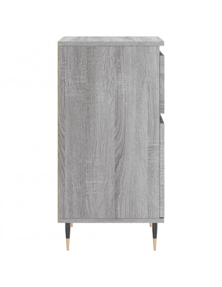 Credenze 2 pz Grigio Sonoma 40x35x70 cm in Legno Multistrato
