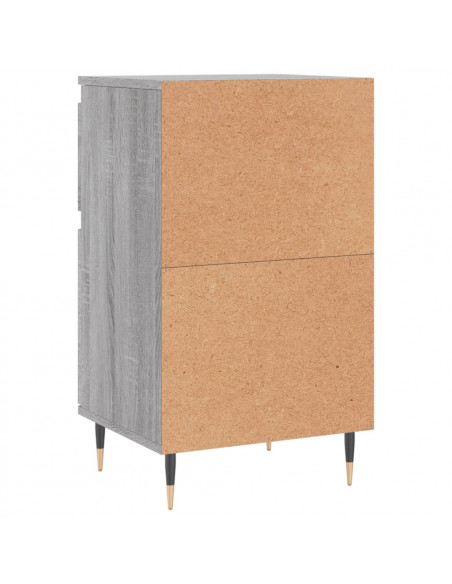 Credenze 2 pz Grigio Sonoma 40x35x70 cm in Legno Multistrato