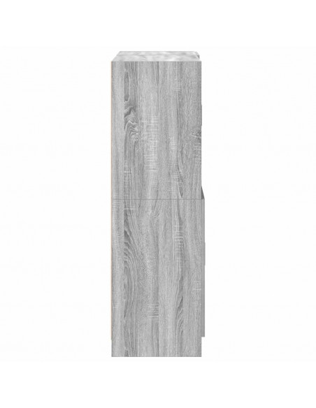 Set di Mobili da Cucina 2 pz Grigio Sonoma in Truciolato