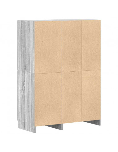 Set di Mobili da Cucina 2 pz Grigio Sonoma in Truciolato