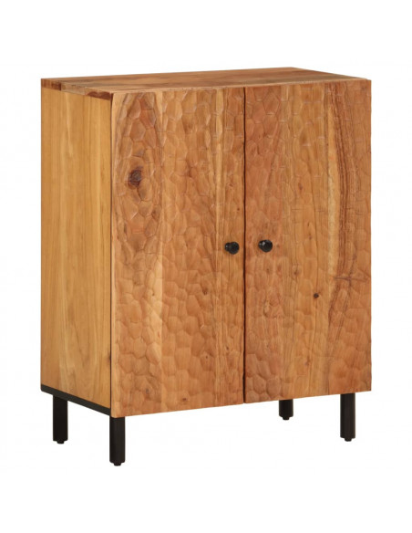 Credenze 3pz 60x33x75 cm in Legno Massello di Acacia