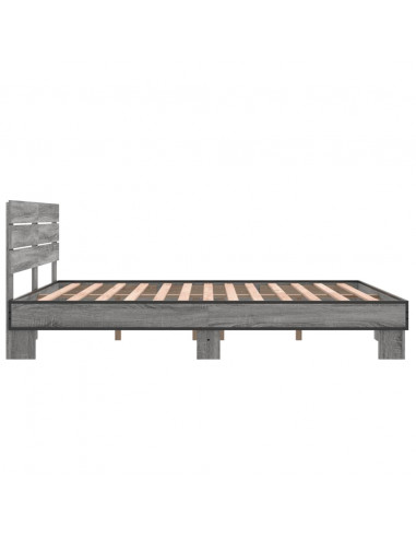 Giroletto Grigio Sonoma 150x200 cm in Legno Multistrato Metallo