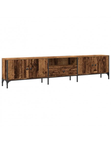 Mobile TV con Cassetto Legno Antico 200x25x44 cm in Truciolato