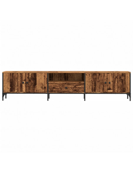 Mobile TV con Cassetto Legno Antico 200x25x44 cm in Truciolato