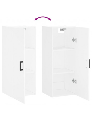 Mobile a Parete Bianco 34,5x34x90 cm