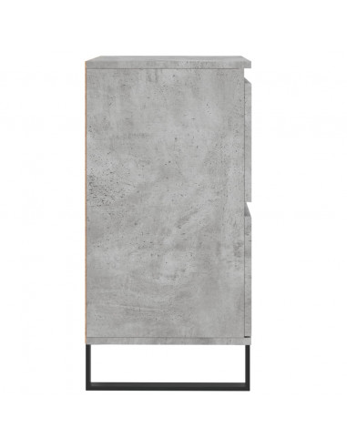 Credenze 3 pz Grigio Cemento in Legno Multistrato