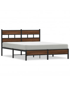 Giroletto senza Materasso Rovere Marrone 150x200 cm Truciolato 2