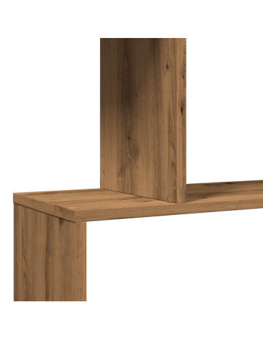 Libreria 3 Ripiani Rovere Artigianale 70x24x97 cm Truciolato