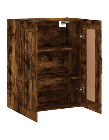 Mobile a Parete Rovere Fumo 69,5x34x90 cm in Legno Multistrato