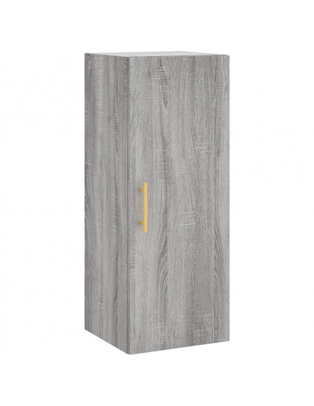 Credenza Grigio Sonoma 34,5x34x180 cm in Legno Multistrato