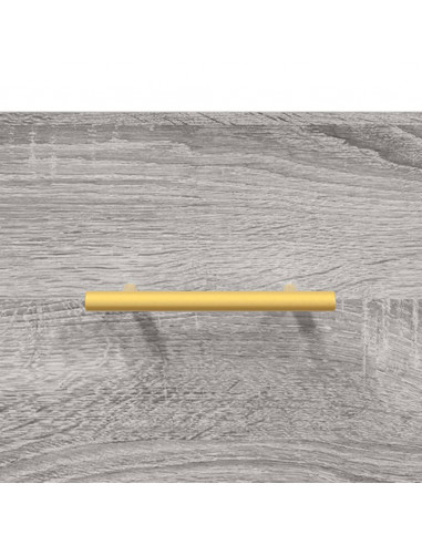 Credenza Grigio Sonoma 34,5x34x180 cm in Legno Multistrato