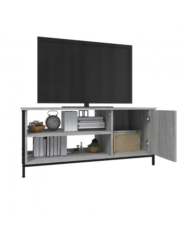 Mobile Porta TV Grigio Sonoma 100x40x45 cm in Legno Multistrato