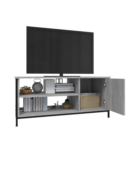 Mobile Porta TV Grigio Sonoma 100x40x45 cm in Legno Multistrato