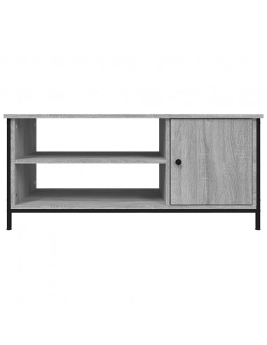 Mobile Porta TV Grigio Sonoma 100x40x45 cm in Legno Multistrato