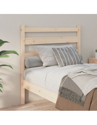 Testiera per Letto 81x4x100 cm in Legno Massello di Pino