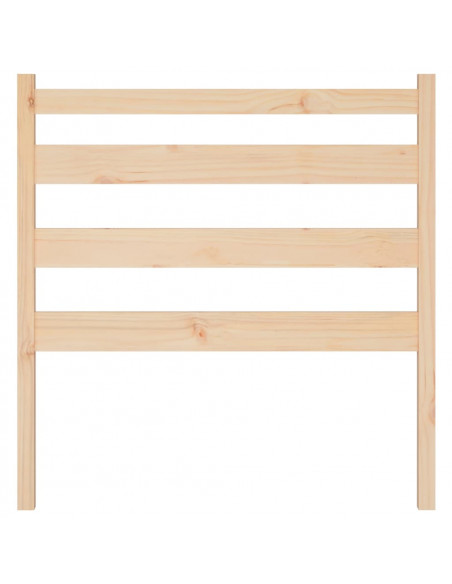 Testiera per Letto 81x4x100 cm in Legno Massello di Pino
