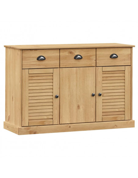 Credenza con Cassetti VIGO 113x40x75 cm Legno Massello di Pino
