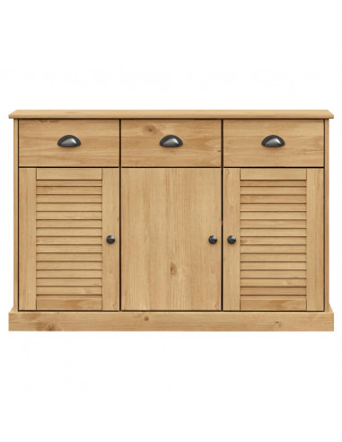 Credenza con Cassetti VIGO 113x40x75 cm Legno Massello di Pino