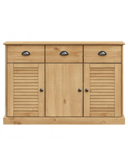 Credenza con Cassetti VIGO 113x40x75 cm Legno Massello di Pino
