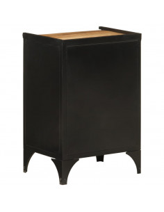 Mobile da Bagno 40x30x60 cm in Ferro e Legno Massello di Mango 2