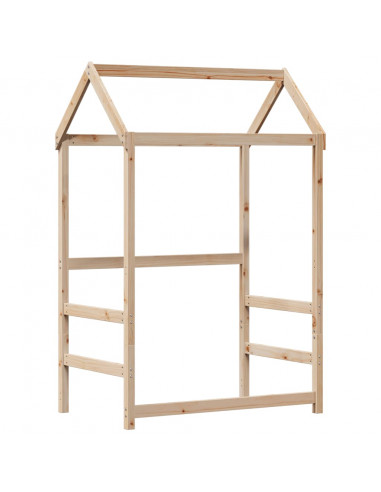 Giroletto con Tetto 90x190 cm in Legno Massello di Pino