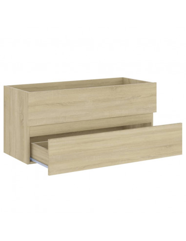Mobile Lavabo Rovere Sonoma 100x38,5x45 cm Legno Multistrato