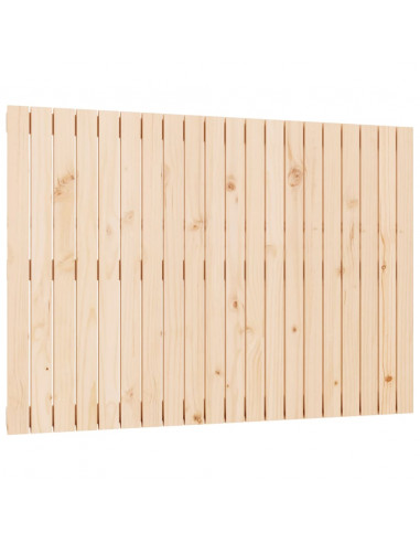 Testiera da Parete 127,5x3x90 cm in Legno Massello di Pino